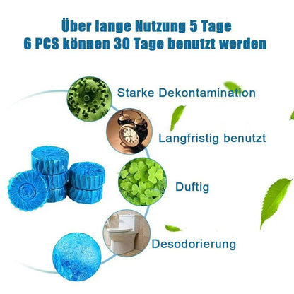 Self - Cleaning Toilet Tabs for Long - Lasting Freshness (10 Tabs)