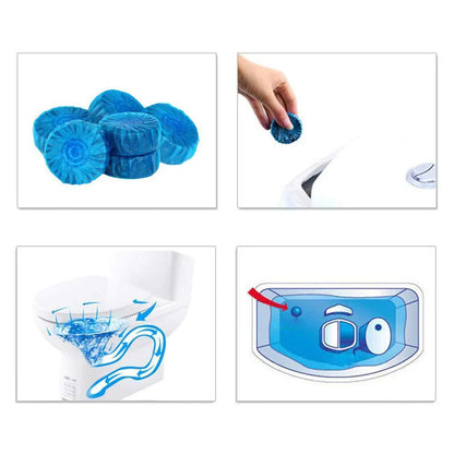 Self - Cleaning Toilet Tabs for Long - Lasting Freshness (10 Tabs)