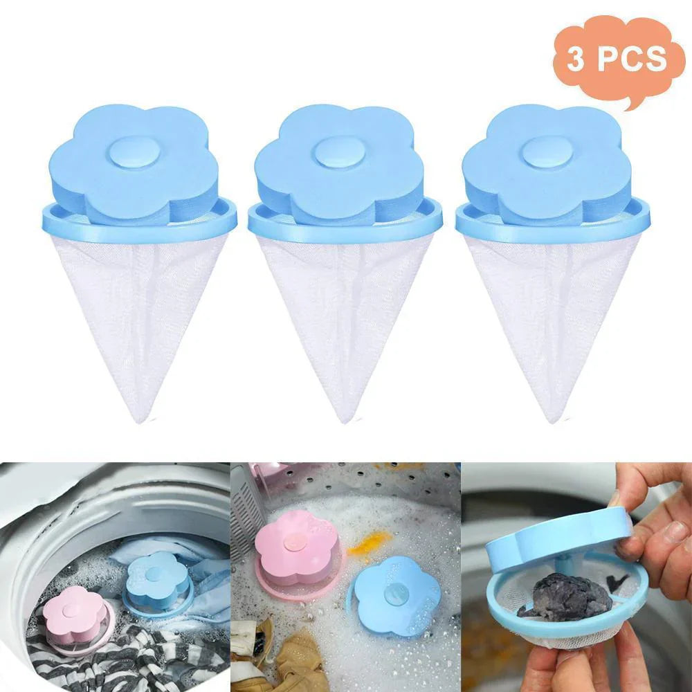 Washing Machine Filter Bag for Removing Hair and Fluff (3 Pcs)